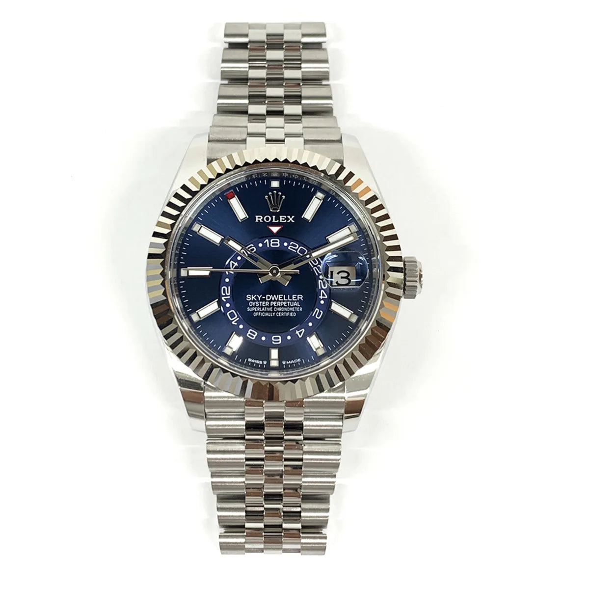 Automatic Rolex Sky-Dweller Steel Jubilee Blue Dial 42mm