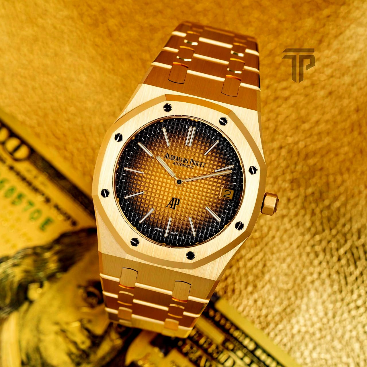Self-winding Golden Luxury AP Royal Oak Timepiece 41mm