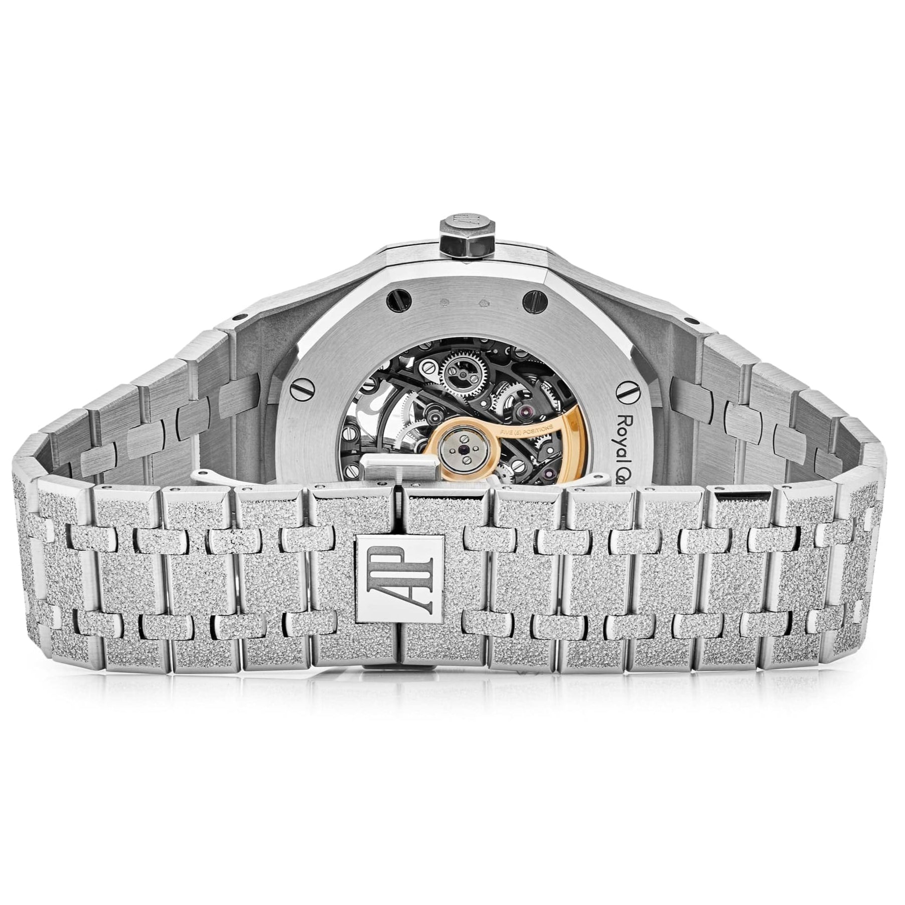 Audemars Piguet Royal Oak 15412BC.YG.1224BC.03 Rainbow Bezel Frosted