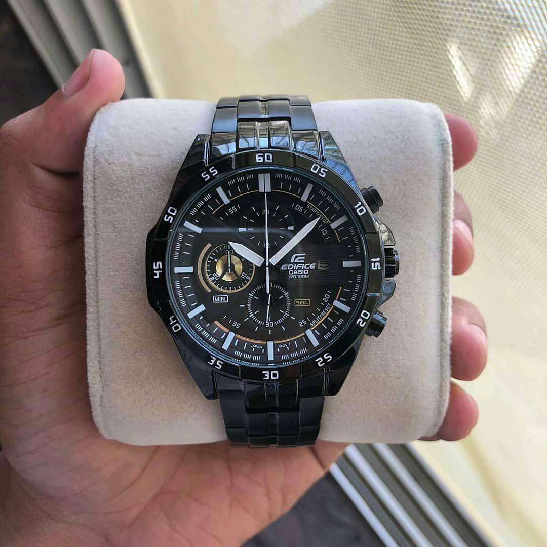 Black Casio Edifice Chronograph Timepiece