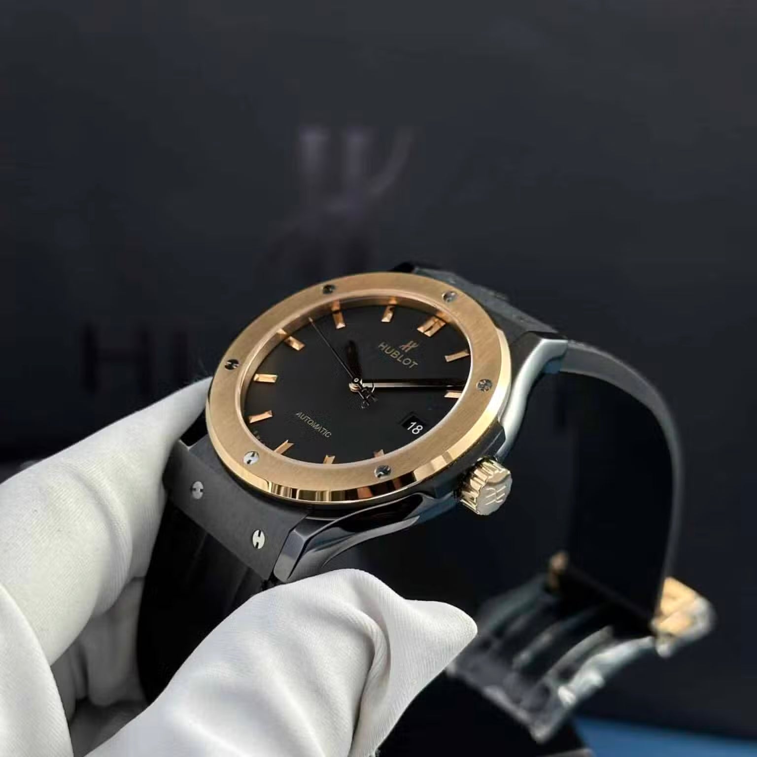 Automatic Hublot Classic Fusion Ceramic King Gold