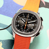 Automatic Patek Philippe Rose Gold Aquanaut Travel Time Watch Ref. 5164r