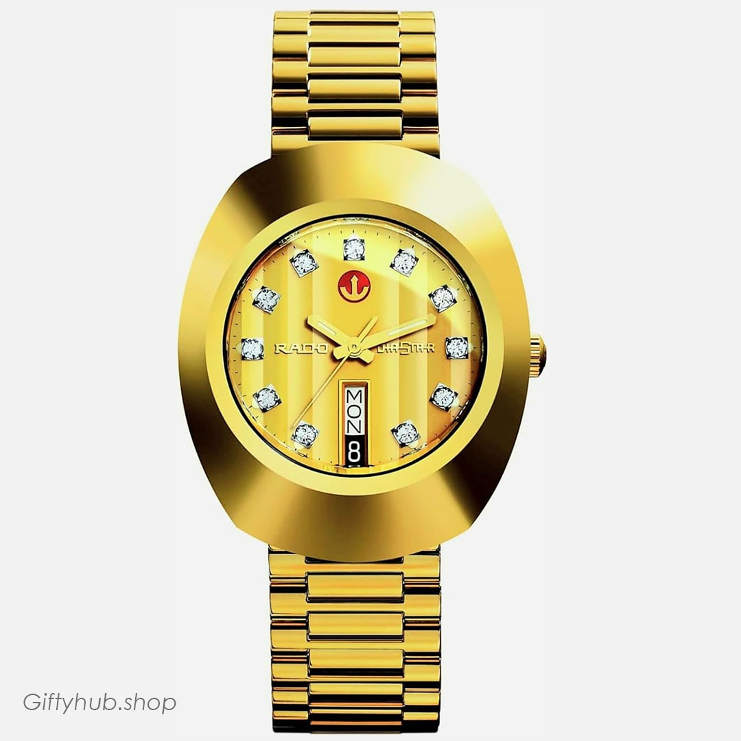 Luxury Golden Rado DiaStar Automatic 38 mm Watch