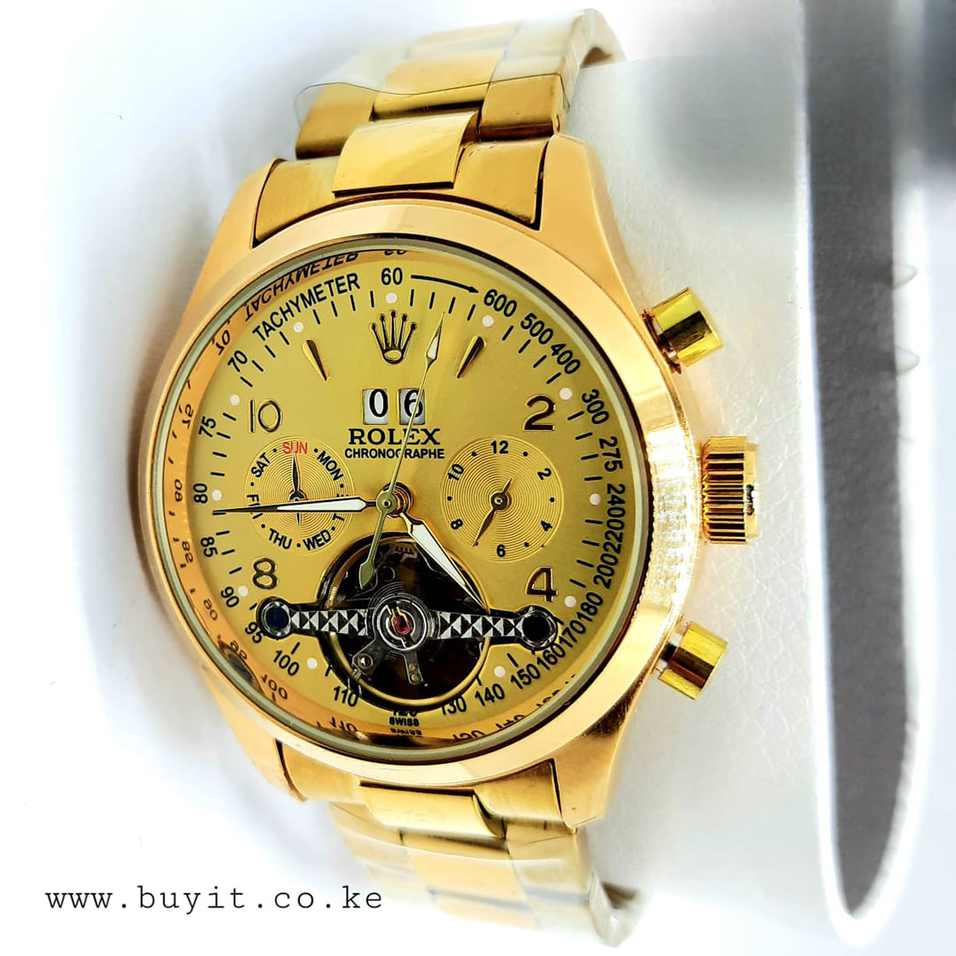 Automatic Golden Calendar Timepiece