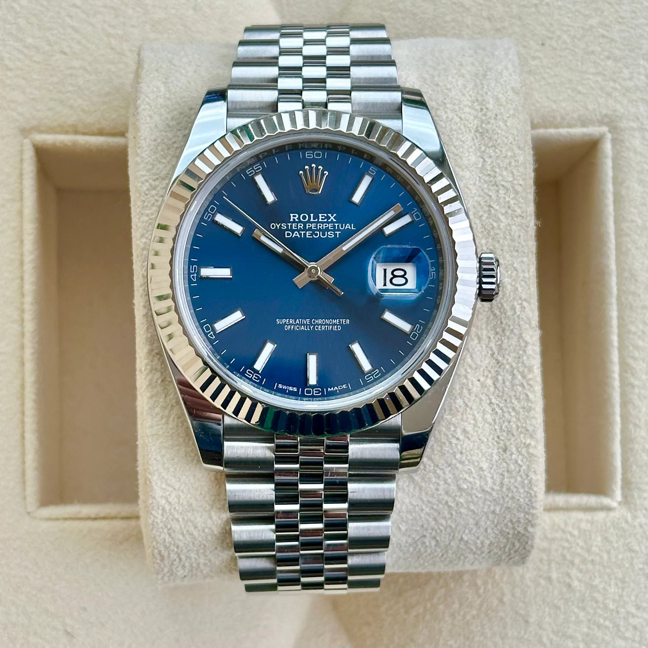 Rolex  Datejust 41 Sunburst Blue Ref 126334 41mm