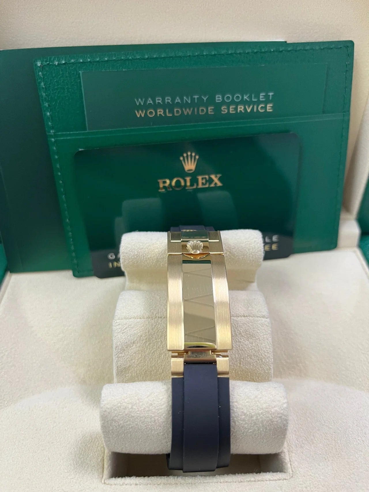 Rolex Daytona Golden And Black Index Dial Oysterflex Strap 126518ln